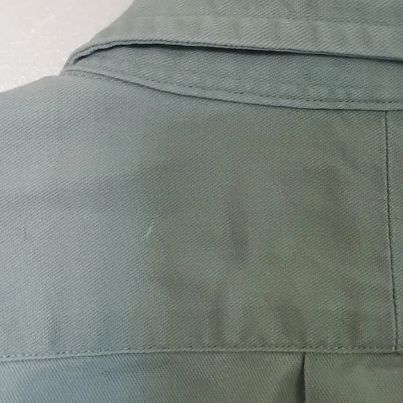 Ralph Lauren Size L Olive Green Button Down Shirt - Picture 7 of 8